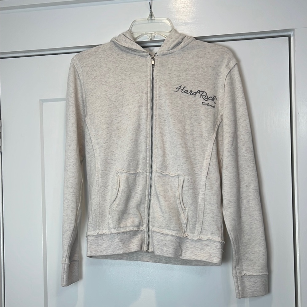 Hard Rock Cafe Graphic Gray Hoodie size small.